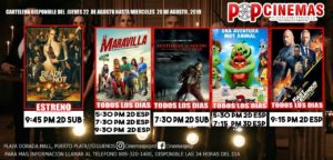 Pop Cinemas - this week movies at Playa Dorada Puerto Plata