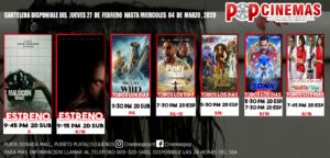 Pop Cinemas - this week movies at Playa Dorada Puerto Plata