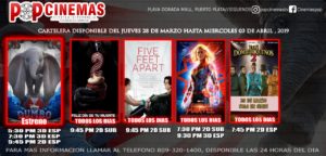 Pop Cinemas - this week movies at Playa Dorada Puerto Plata