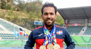 3 golds for tennis player Victor Estrella