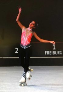 DR artistic roller skater surprises in Barranquilla Games