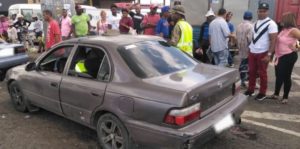 Intrant taking vehicles off the road