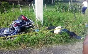 A Foreigner dies in a traffic accident near Playa Laguna on Sosúa-Cabarete highway