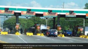 Higher tolls on Samaná highway