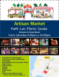 Artisan Market at Park Los Flores Sosua every Saturday