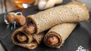 Del Ice Cream New Offer - Sausages in a buckwheat pancake with a sauce of your choice