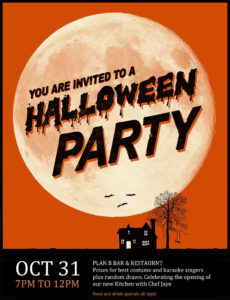 Halloween Party at Plan B Sosua