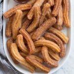 churros with chocolate dip