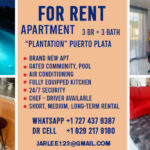 New 3BR Apartment for Rent in Puerto Plata Gated Community