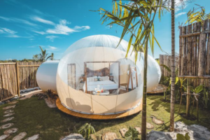 Go for some glamorous camping, better known as “glamping”