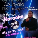 Every Tuesday Karaoke night at Smiley's Courtyard & Restaurant Sosua