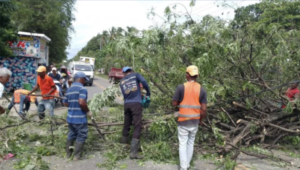 Samana roads restored after the hurricane Fiona